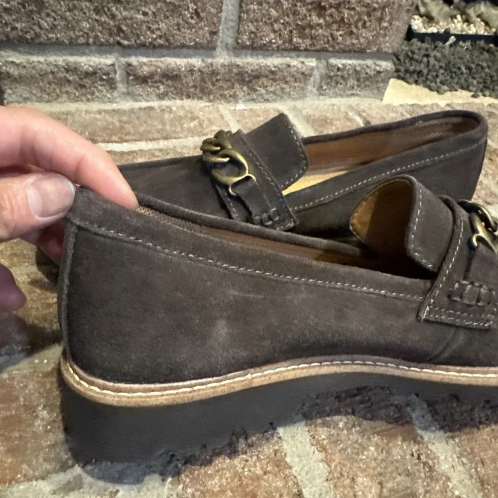 Comfortiva Linz Leather Loafer Women's Size 8.5 M Slip On Brown‎
